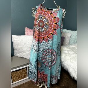 Zesica size xl paisley print tank dress